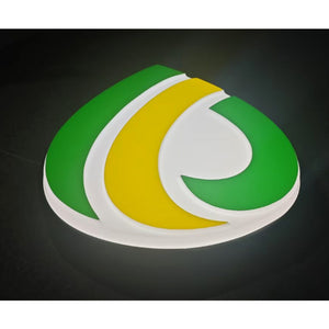The logo of Heaven and Earth shines