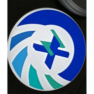 The logo of Heaven and Earth shines