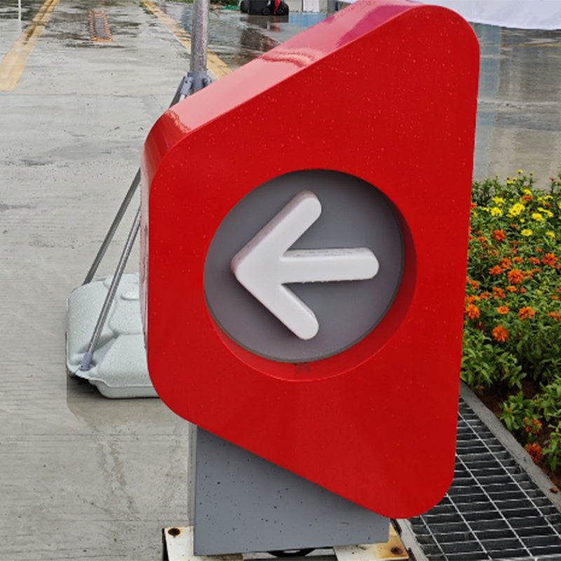 Gas station entrance and exit light box