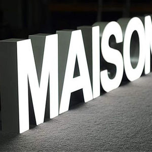 3D luminous letters