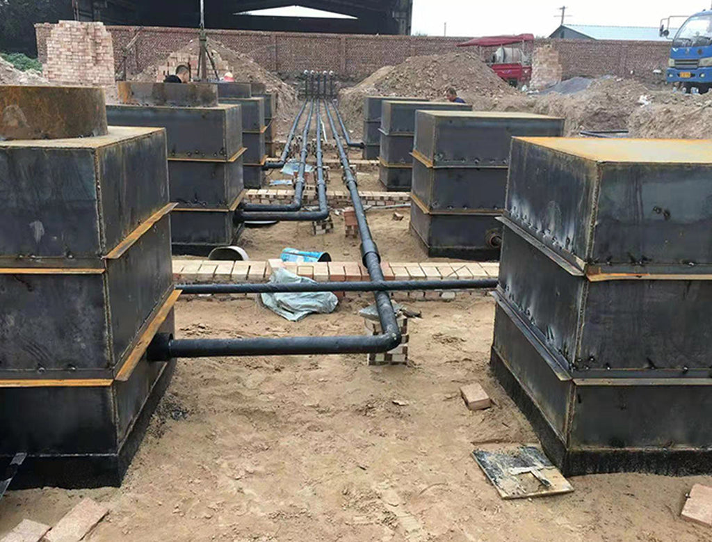 Gas station pipeline construction