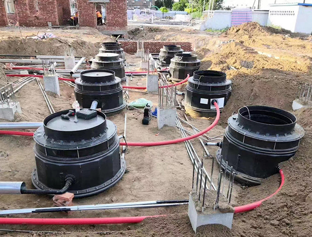 Gas station pipeline construction