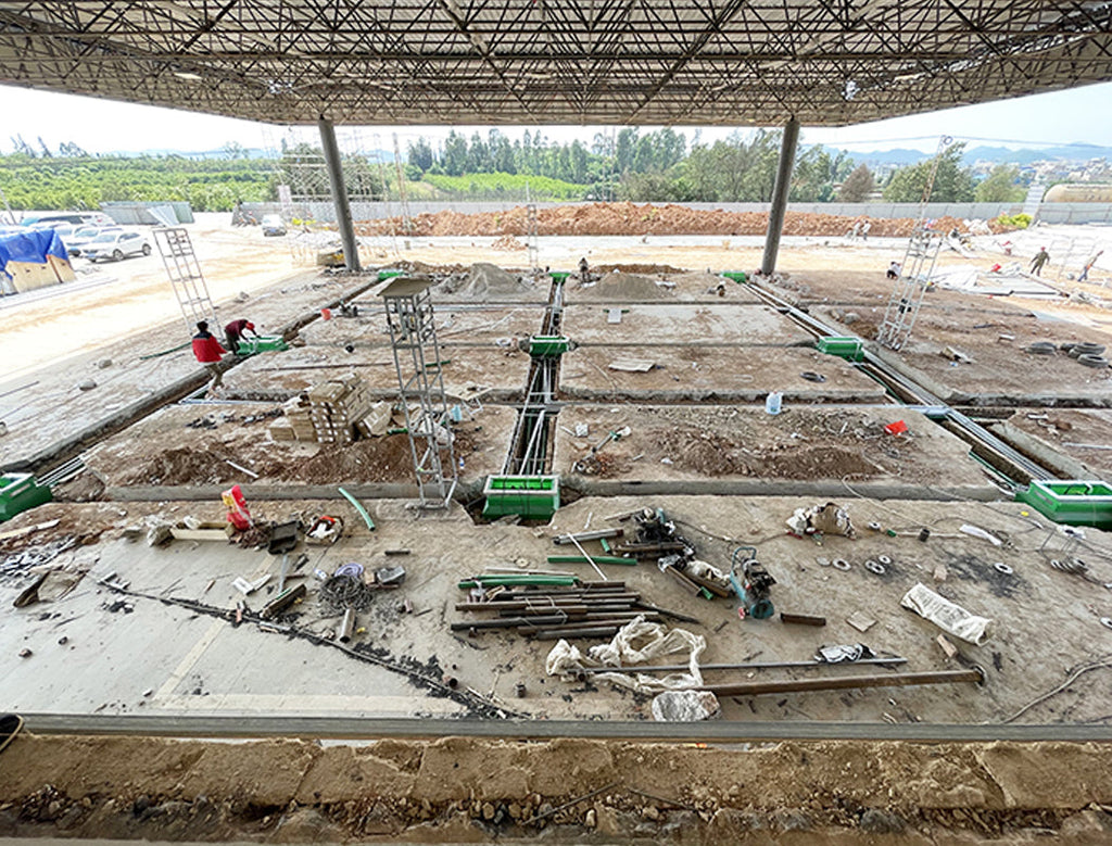 Gas station pipeline construction