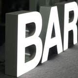 3D luminous letters